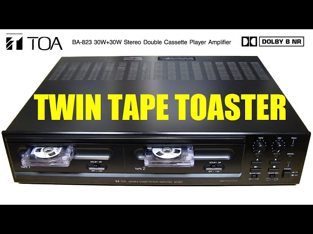 New stereo auto-reverse Dolby NR cassette deck amplifier - TOA BA-823