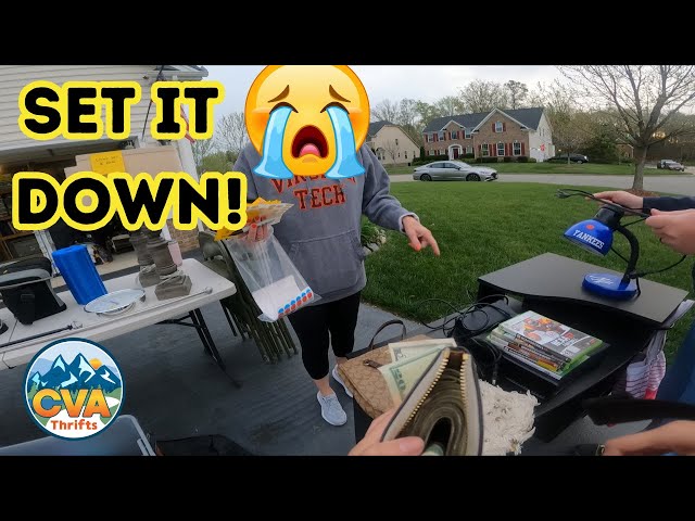 This Yard Sale Turned Ugly- I Made Him Cry