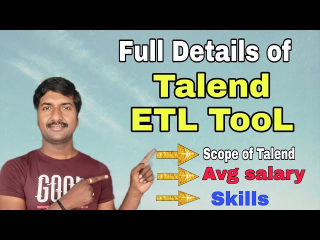 Can I Learn Talend ETL Tool | career scope of Talend Tool | Why Talend is better for Big Data