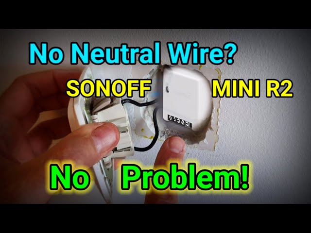 Sonoff mini Hack. No neutral? behind light switch No problem! No Live wire!  #ElectronicsCreators