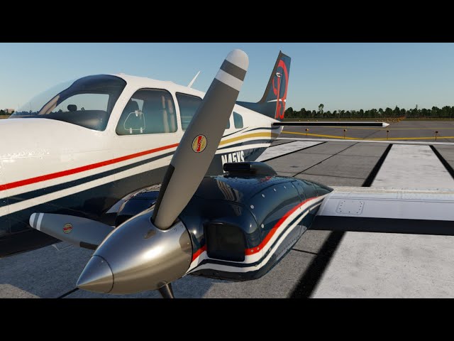X-Plane 12 on Linux Kubuntu Washington D.C to Tampa Florida in a Beechcraft Baron 58