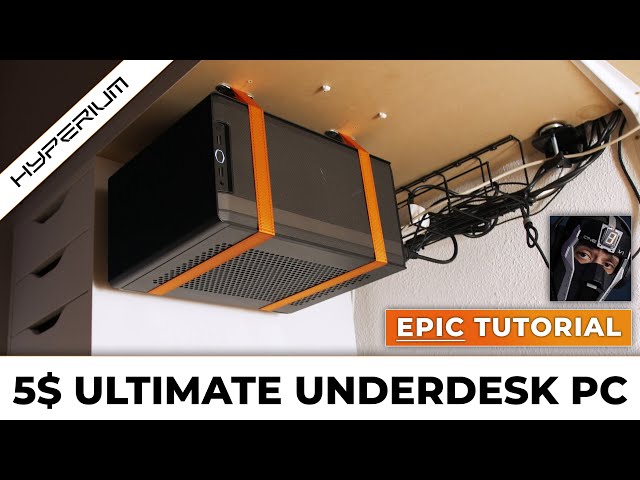 Make your PC FLOAT! - a 5$ UnderDesk MOD for your Setup (EPIC DIY TUTORIAL)