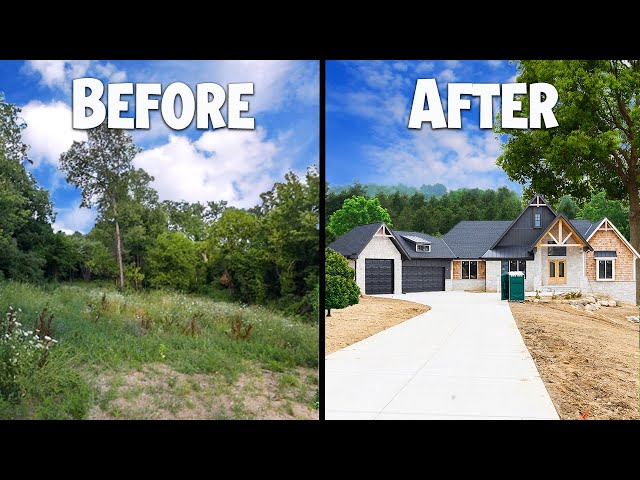 1 Year Timelapse Building Our Custom Home