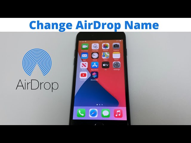 How To Change AirDrop And Bluetooth Name - iPhone iPad IOS 14 (2021)