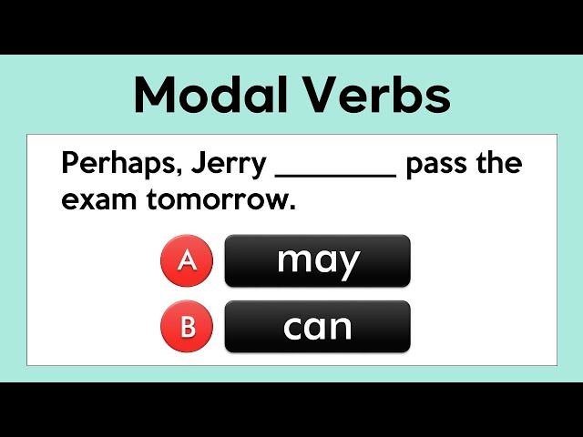 Modal Verbs Quiz | Grammar Test