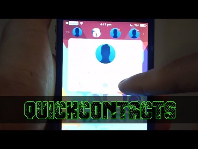 iOS 7.0.4 Cydia Tweaks - Access your favorite contacts faster with QuickContacts!