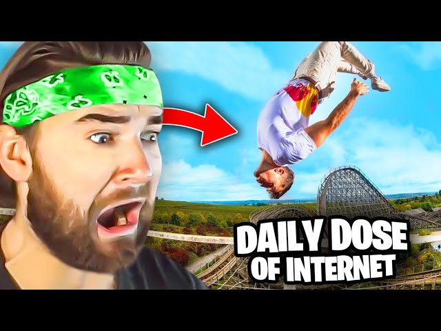 KingWoolz Reacts to DAILY DOSE OF INTERNET Crazy Footage!!