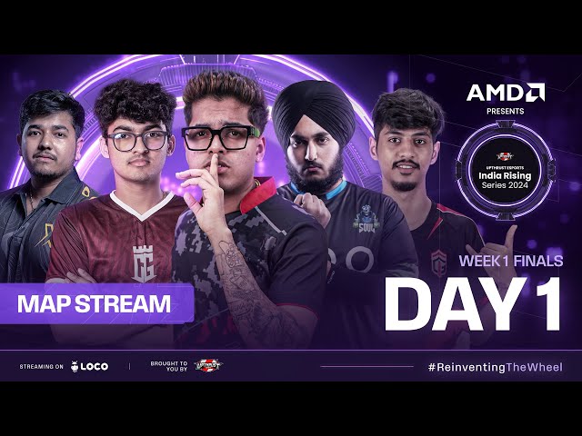 [MAP FEED] AMD Presents UE India Rising Series 2024 | BGMI | Week-1 Finals Day-1