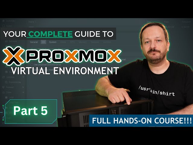 Proxmox Virtual Environment Complete Course Part 5 - Launching a Virtual Machine