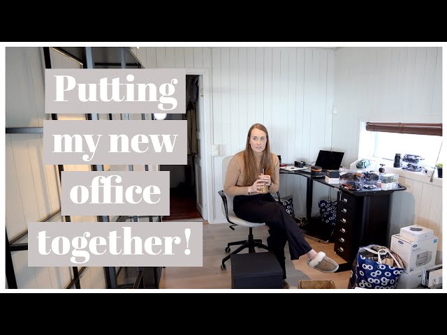 HOME OFFICE REVEAL | Kitchen to office transformation | Svalbard Cabin Build Part 12