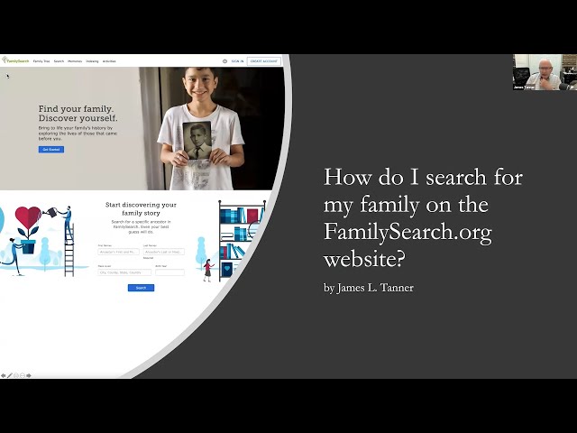 How do I search for my family on the FamilySearch.org website? - James Tanner (17 February 2022)