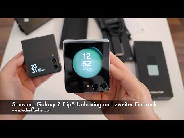 Samsung Galaxy Z Flip5 Unboxing und zweiter Eindruck