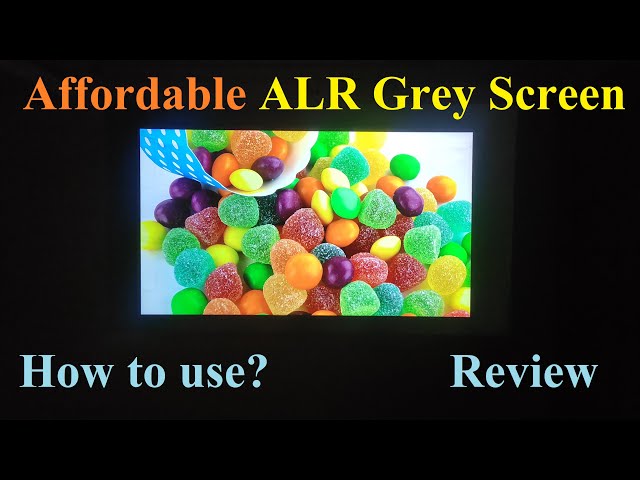 Affordable ALR grey screen | wall mounting | image quality | review in hindi