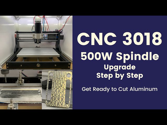 The cheapest $149 CNC 3018, cut and mill aluminum is now possible with 500 W spindle upgrade
