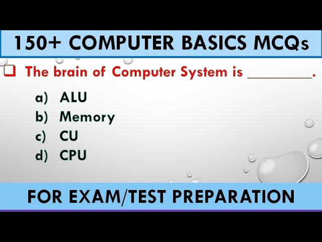 Computer  Introduction MCQs || MCQs of  Information Technology