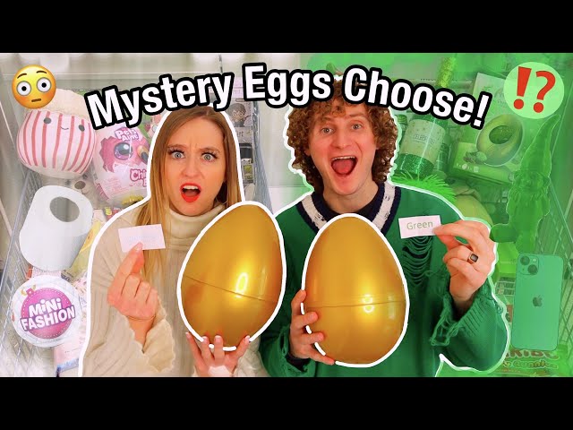 MYSTERY EGGS CHOOSE WHICH *COLOUR* WE SHOP FOR CHALLENGE!!!😱🛒🥚⁉️🌈 (MUST SEE!🤣🤦🏻‍♀️)