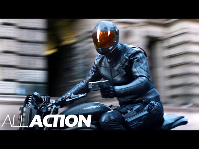 McLaren vs. Cyborg Motorbike Chase | Fast and Furious: Hobbs & Shaw | All Action