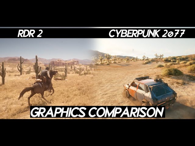 CyberPunk 2077 "DESERT GRAPHICS" Comparison VS RDR 2 | Which game looks better ?