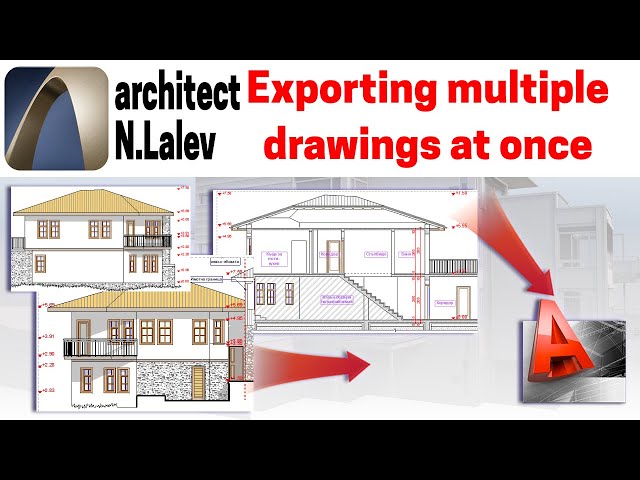 How to export multiple views/drawings from Archicad to Autocad DWG (fast!)
