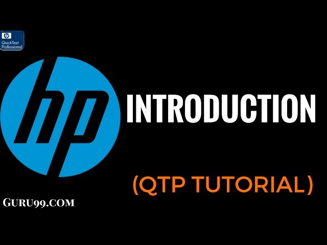 HP UFT/QTP Tutorial 1 : Introduction