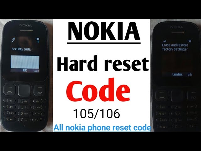How to format Nokia 105|| Nokia 105 factory reset || नोकिया 105 को रिसेट कैसे करें