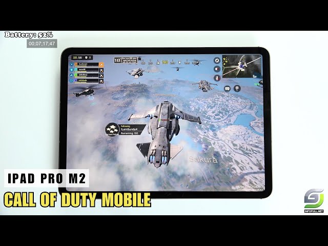 iPad Pro M2 test game Call of Duty Mobile CODM Update 2024