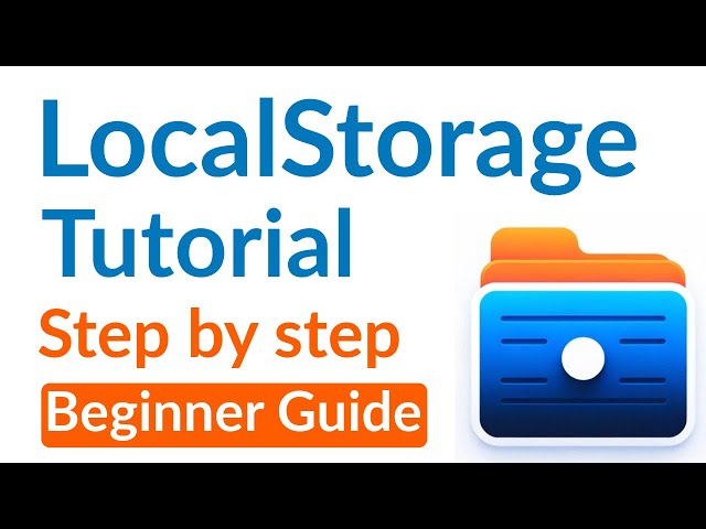 How to use Local Storage with Javascript
