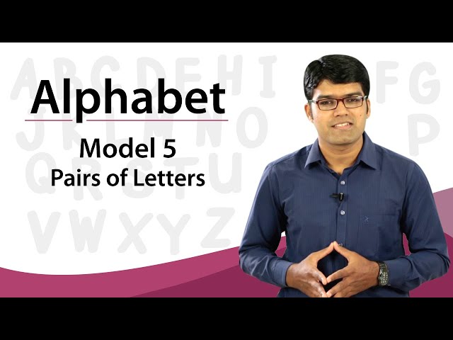 Alphabet | Model 5 - Pairs of Letters | TalentSprint