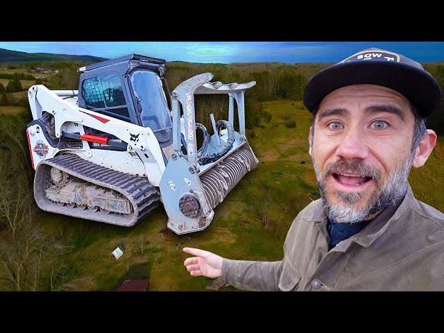 Clearing Land with Forestry Mulcher/ Building our 14 acre Homestead