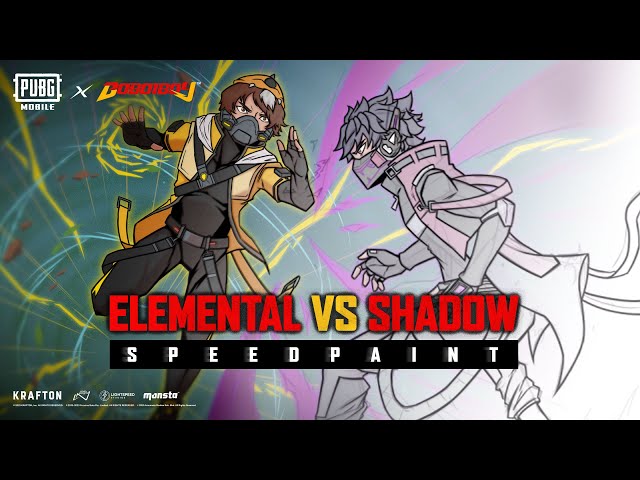 Elemental vs Shadow Speedpaint | PUBG MOBILE x BoBoiBoy