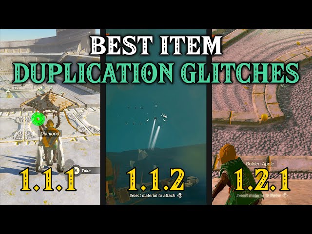 BEST ITEM DUPLICATION Glitches in EVERY VERSION of Tears of the Kingdom