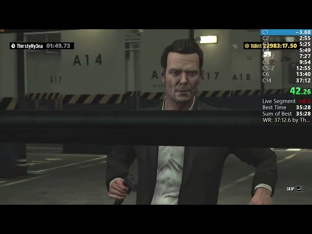 Max Payne 3 NYM HC Any% -13 WR Pace Destroyed in Final 2 Chapters