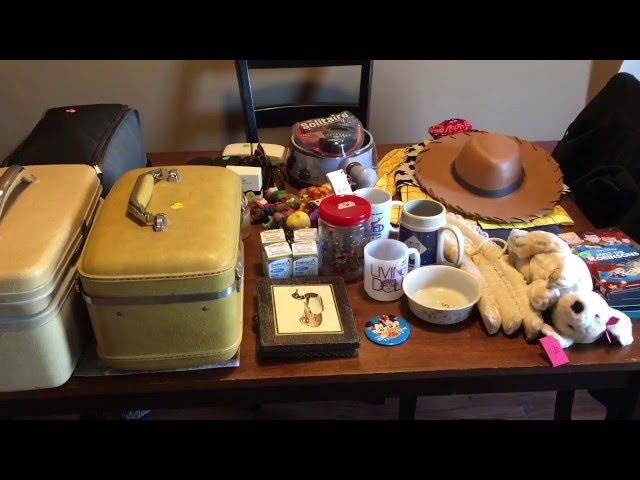 Garage Sale Rummage Sale HAUL to sell on Ebay and Etsy May 7th 2016