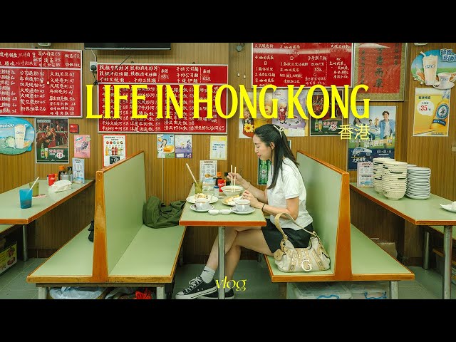 hong kong vlog | rainy days in teahouses, local cafes and museums