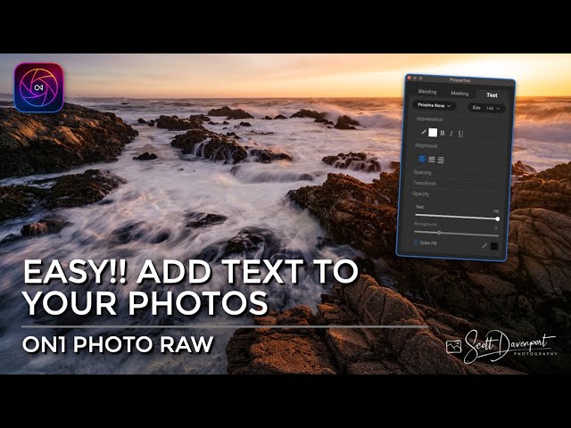 Easily Add Text To Your Photos With ON1 Photo RAW