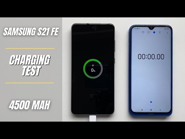 Samsung Galaxy S21 FE Battery fast Charging test 0% to 100%