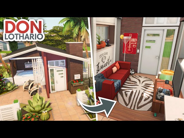 Tiny House for Don Lothario 💋🌹 // The Sims 4 Speed Build