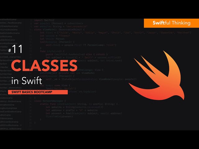 How to use Classes in Swift | Swift Basics #11