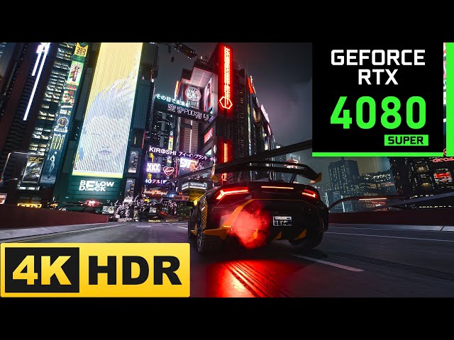 Cyberpunk 2077 - RTX 4080 SUPER 16GB - Night City 4K HDR10+ Path Tracing