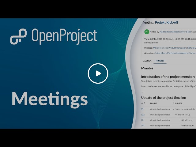 OpenProject Meetings