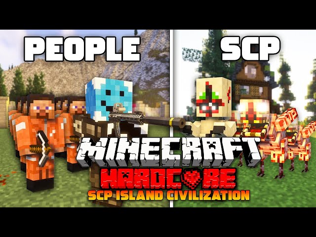 100 Players Simulate a HUGE Minecraft Civilization on SCP Island