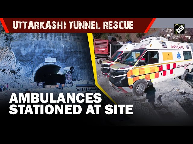 Uttarkashi Tunnel Rescue: High-tech ambulances on standby at site