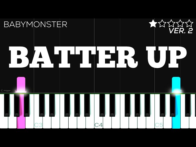 BABYMONSTER - 'BATTER UP' | EASY Piano Tutorial