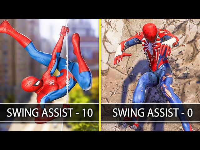 Pro Swinging at Levels 10 vs 0 in Spider Man 2