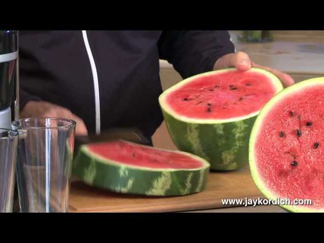 Jay Kordich Makes Watermelon Juice