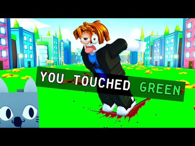 Pet Simulator X BUT you CAN'T touch the color GREEN...