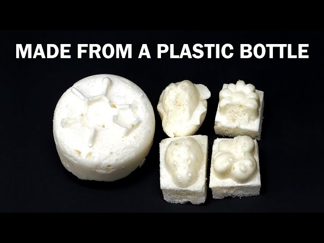 Turning a plastic soda bottle into foam
