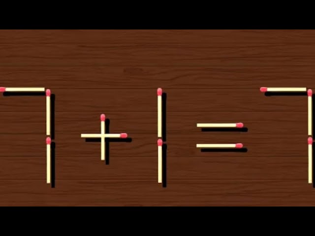 Move only 1 stick to make the equation correct | Matchstick Puzzle | Puzzle game |