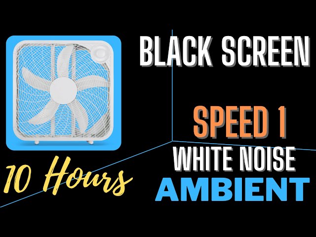 Royal Sounds - White Noise | 10 Hours of Box Fan Speed 1 Ambient For Improved Sleep, Study and Focus