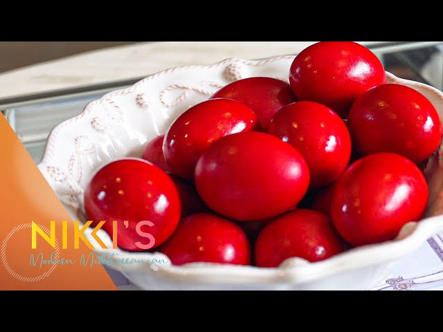 How to Dye Greek Red Easter Eggs